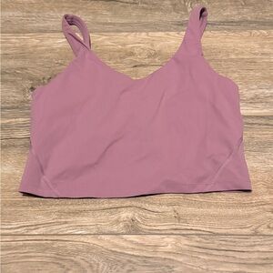 Purple Work Out Crop Tank Top